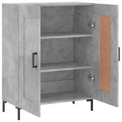 vidaXL Sideboard Concrete Grey 69.5x34x90 cm Engineered Wood 6
