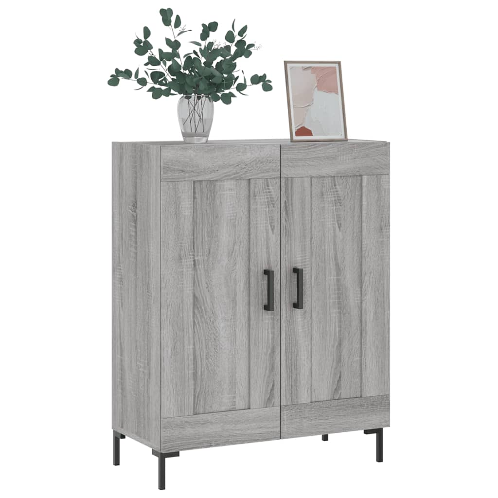vidaXL Sideboard Grey Sonoma 69.5x34x90 cm Engineered Wood 3