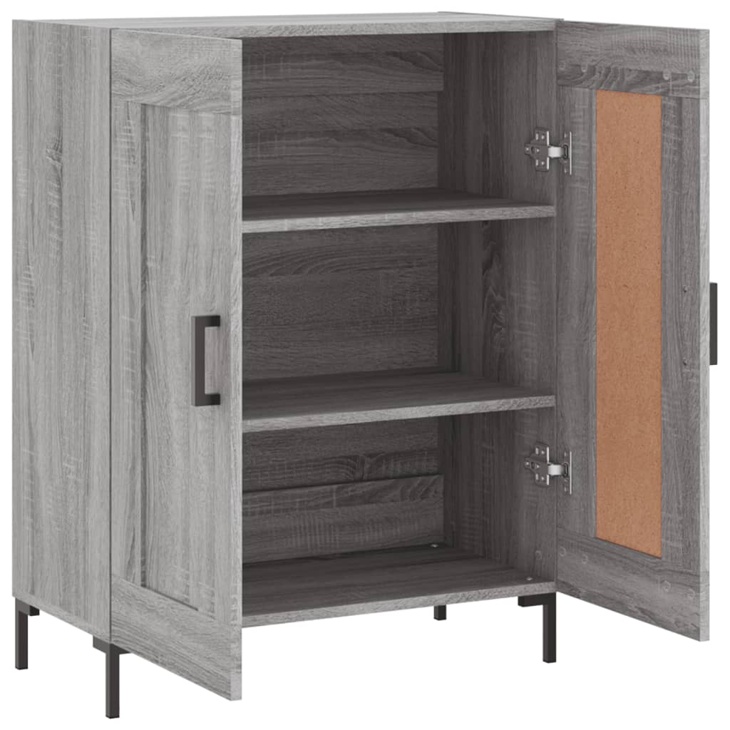 vidaXL Sideboard Grey Sonoma 69.5x34x90 cm Engineered Wood 6