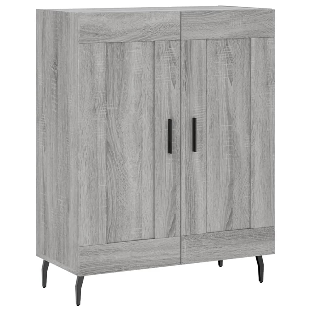 vidaXL Sideboard Grey Sonoma 69.5x34x90 cm Engineered Wood 2