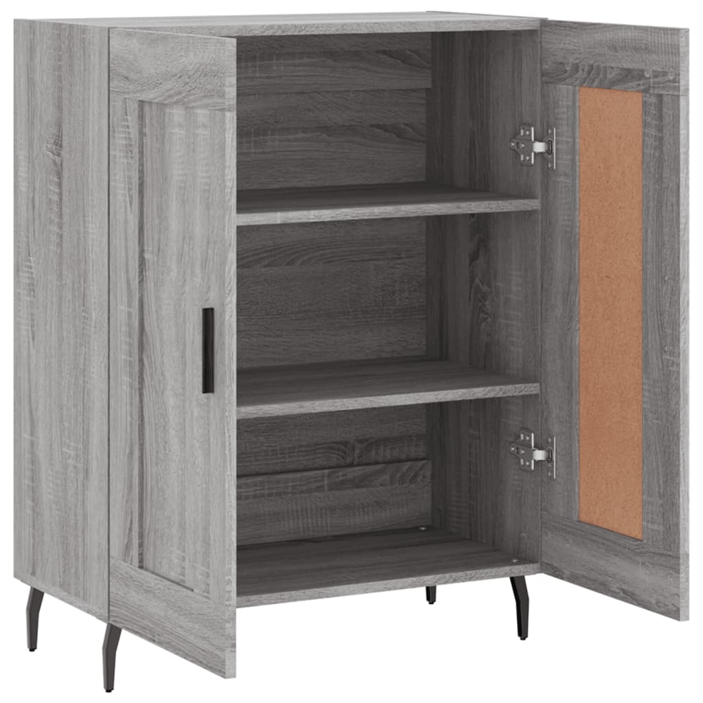 vidaXL Sideboard Grey Sonoma 69.5x34x90 cm Engineered Wood 6