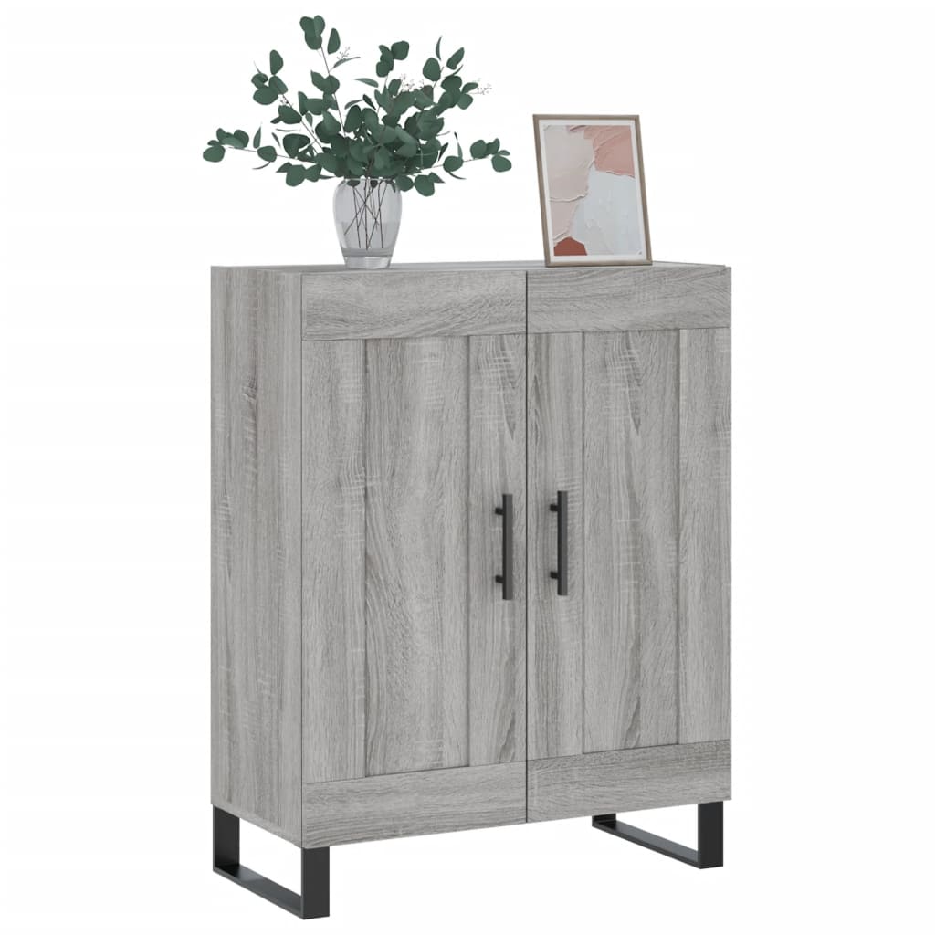 vidaXL Sideboard Grey Sonoma 69.5x34x90 cm Engineered Wood 3