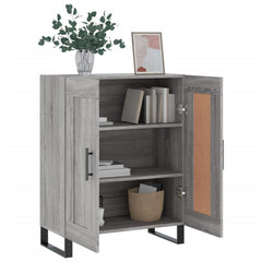 vidaXL Sideboard Grey Sonoma 69.5x34x90 cm Engineered Wood 4