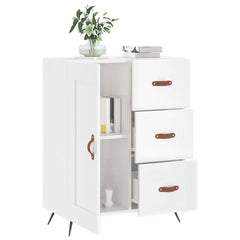 vidaXL Sideboard High Gloss White 69.5x34x90 cm Engineered Wood 4