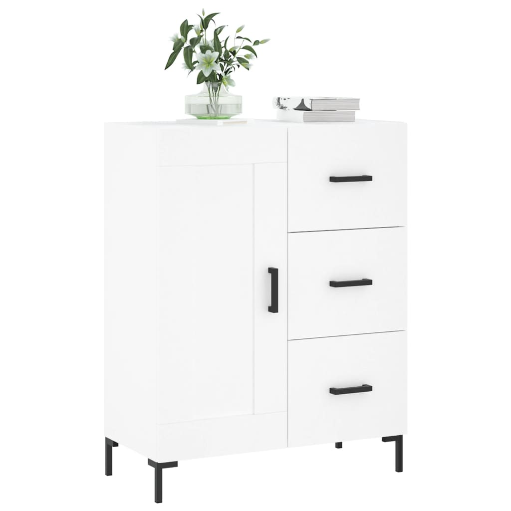 vidaXL Sideboard White 69.5x34x90 cm Engineered Wood 3