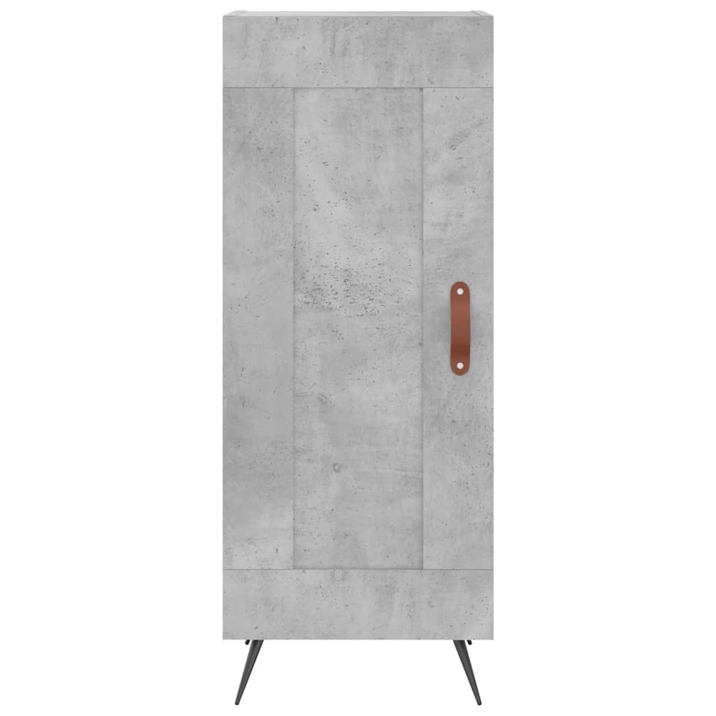 vidaXL Sideboard Concrete Grey 34.5x34x90 cm Engineered Wood 5