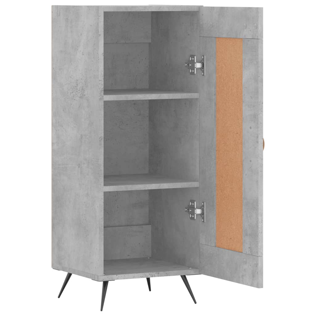 vidaXL Sideboard Concrete Grey 34.5x34x90 cm Engineered Wood 6