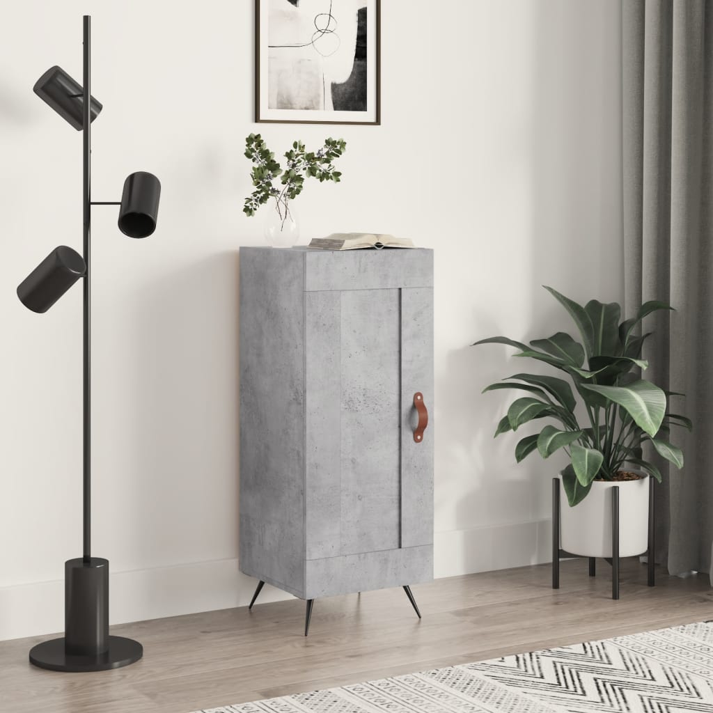 vidaXL Sideboard Concrete Grey 34.5x34x90 cm Engineered Wood 1