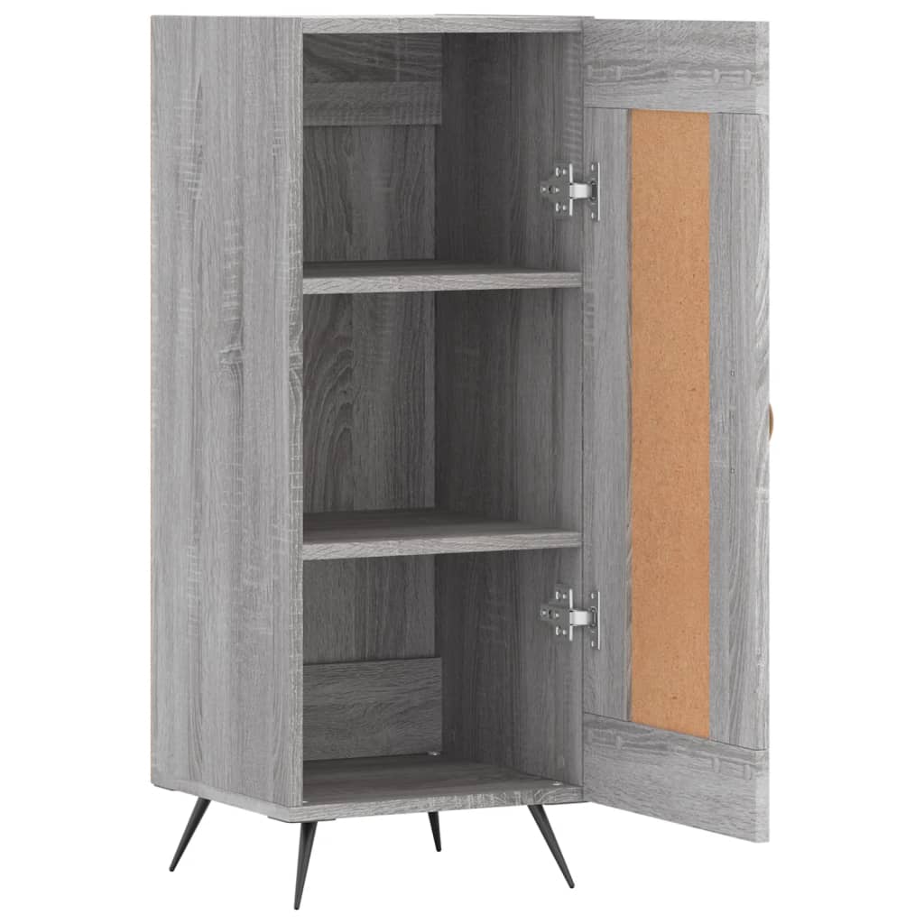 vidaXL Sideboard Grey Sonoma 34.5x34x90 cm Engineered Wood 6