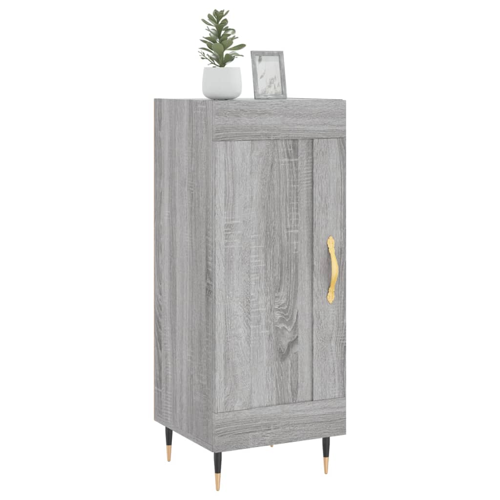 vidaXL Sideboard Grey Sonoma 34.5x34x90 cm Engineered Wood 3