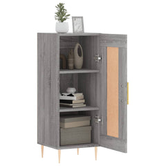 vidaXL Sideboard Grey Sonoma 34.5x34x90 cm Engineered Wood 4