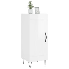vidaXL Sideboard High Gloss White 34.5x34x90 cm Engineered Wood 3