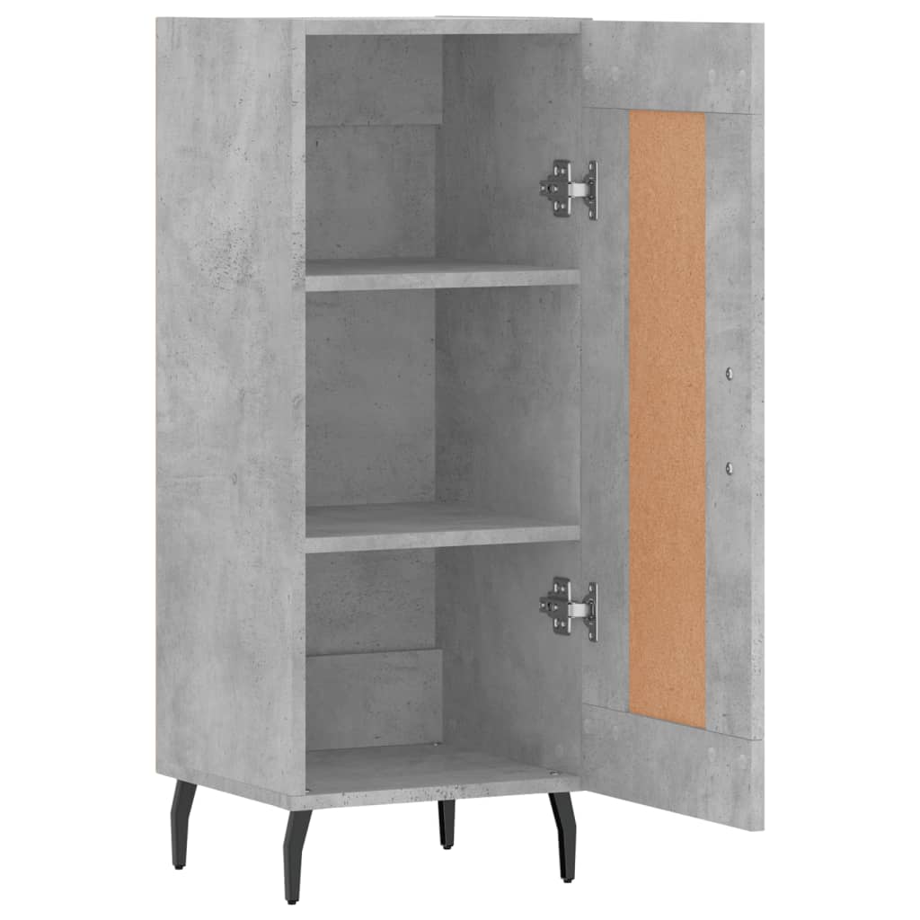 vidaXL Sideboard Concrete Grey 34.5x34x90 cm Engineered Wood 6