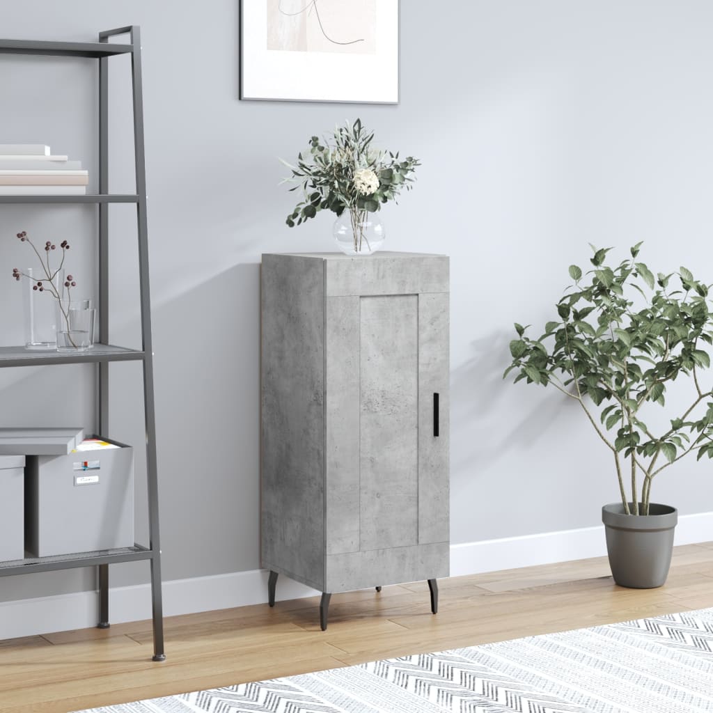 vidaXL Sideboard Concrete Grey 34.5x34x90 cm Engineered Wood 1