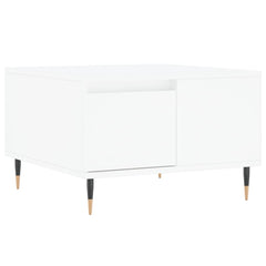 vidaXL Coffee Table White 55x55x36.5 cm Engineered Wood 2