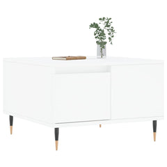 vidaXL Coffee Table White 55x55x36.5 cm Engineered Wood 3