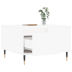 vidaXL Coffee Table White 55x55x36.5 cm Engineered Wood 4