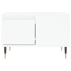 vidaXL Coffee Table White 55x55x36.5 cm Engineered Wood 5
