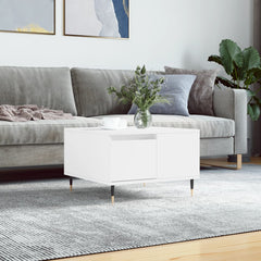 vidaXL Coffee Table White 55x55x36.5 cm Engineered Wood 1