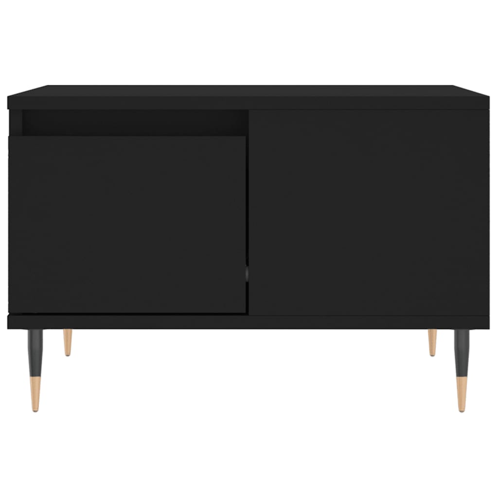 vidaXL Coffee Table Black 55x55x36.5 cm Engineered Wood 5