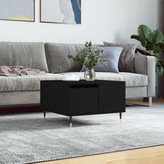 vidaXL Coffee Table Black 55x55x36.5 cm Engineered Wood 1