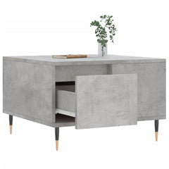 vidaXL Coffee Table Concrete Grey 55x55x36.5 cm Engineered Wood 4