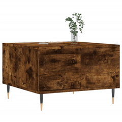 vidaXL Coffee Table Smoked Oak 55x55x36.5 cm Engineered Wood 3