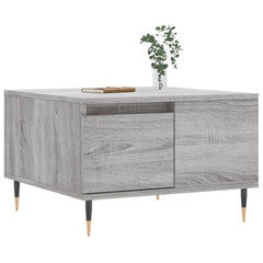 vidaXL Coffee Table Grey Sonoma 55x55x36.5 cm Engineered Wood 3
