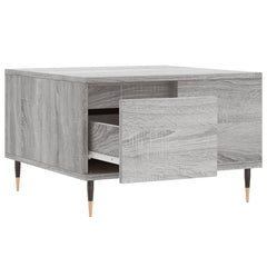 vidaXL Coffee Table Grey Sonoma 55x55x36.5 cm Engineered Wood 6