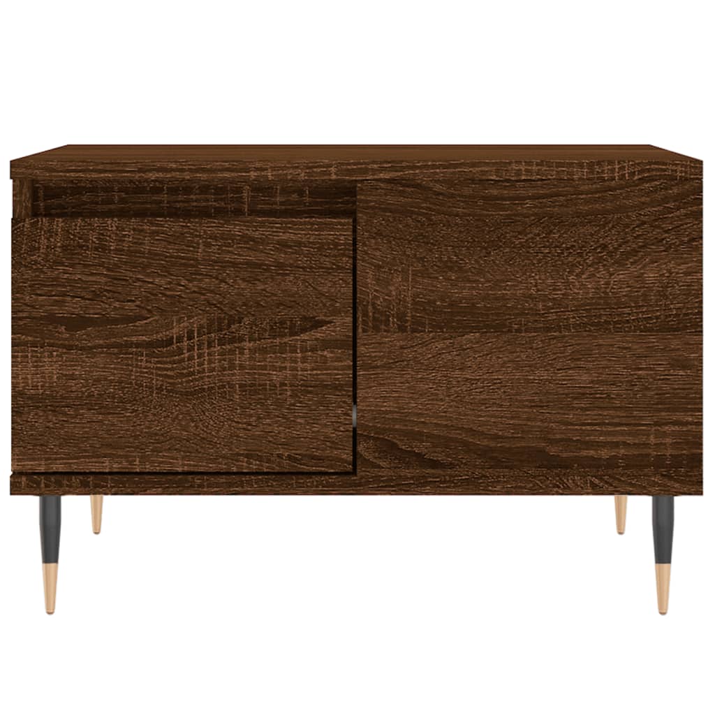 vidaXL Coffee Table Brown Oak 55x55x36.5 cm Engineered Wood 5