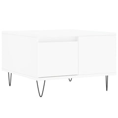 vidaXL Coffee Table White 55x55x36.5 cm Engineered Wood 2