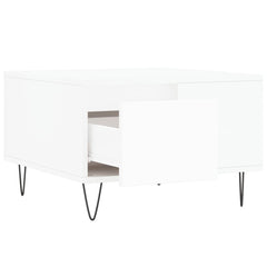 vidaXL Coffee Table White 55x55x36.5 cm Engineered Wood 6
