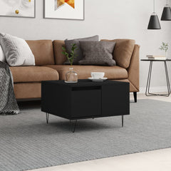 vidaXL Coffee Table Black 55x55x36.5 cm Engineered Wood 1