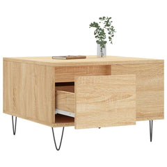 vidaXL Coffee Table Sonoma Oak 55x55x36.5 cm Engineered Wood 4