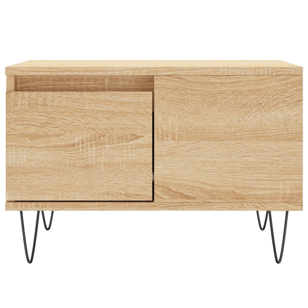 vidaXL Coffee Table Sonoma Oak 55x55x36.5 cm Engineered Wood 5