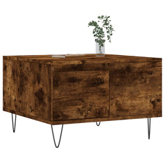 vidaXL Coffee Table Smoked Oak 55x55x36.5 cm Engineered Wood 3