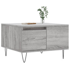 vidaXL Coffee Table Grey Sonoma 55x55x36.5 cm Engineered Wood 3