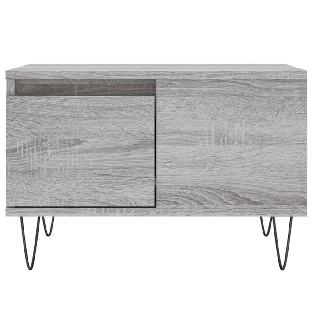 vidaXL Coffee Table Grey Sonoma 55x55x36.5 cm Engineered Wood 5