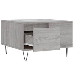 vidaXL Coffee Table Grey Sonoma 55x55x36.5 cm Engineered Wood 6