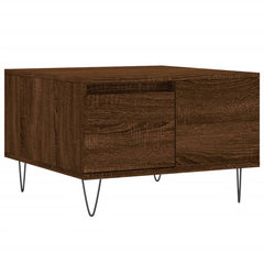 vidaXL Coffee Table Brown Oak 55x55x36.5 cm Engineered Wood 2