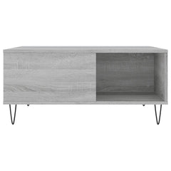vidaXL Coffee Table Grey Sonoma 80x80x36.5 cm Engineered Wood 4