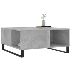 vidaXL Coffee Table Concrete Grey 80x80x36.5 cm Engineered Wood 3