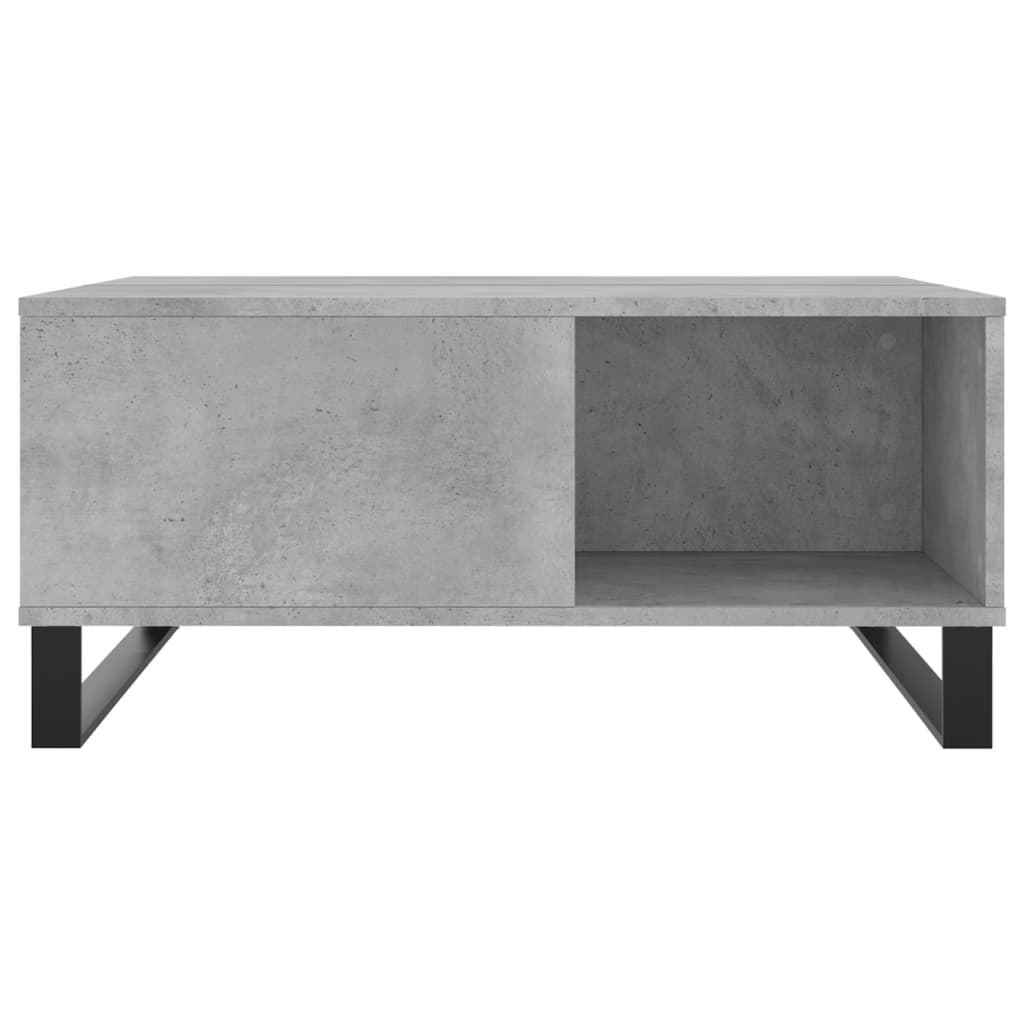 vidaXL Coffee Table Concrete Grey 80x80x36.5 cm Engineered Wood 4