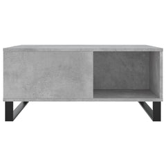 vidaXL Coffee Table Concrete Grey 80x80x36.5 cm Engineered Wood 4