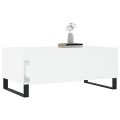 vidaXL Coffee Table White 90x50x36.5 cm Engineered Wood 3
