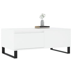 vidaXL Coffee Table White 90x50x36.5 cm Engineered Wood 4