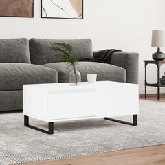 vidaXL Coffee Table White 90x50x36.5 cm Engineered Wood 1