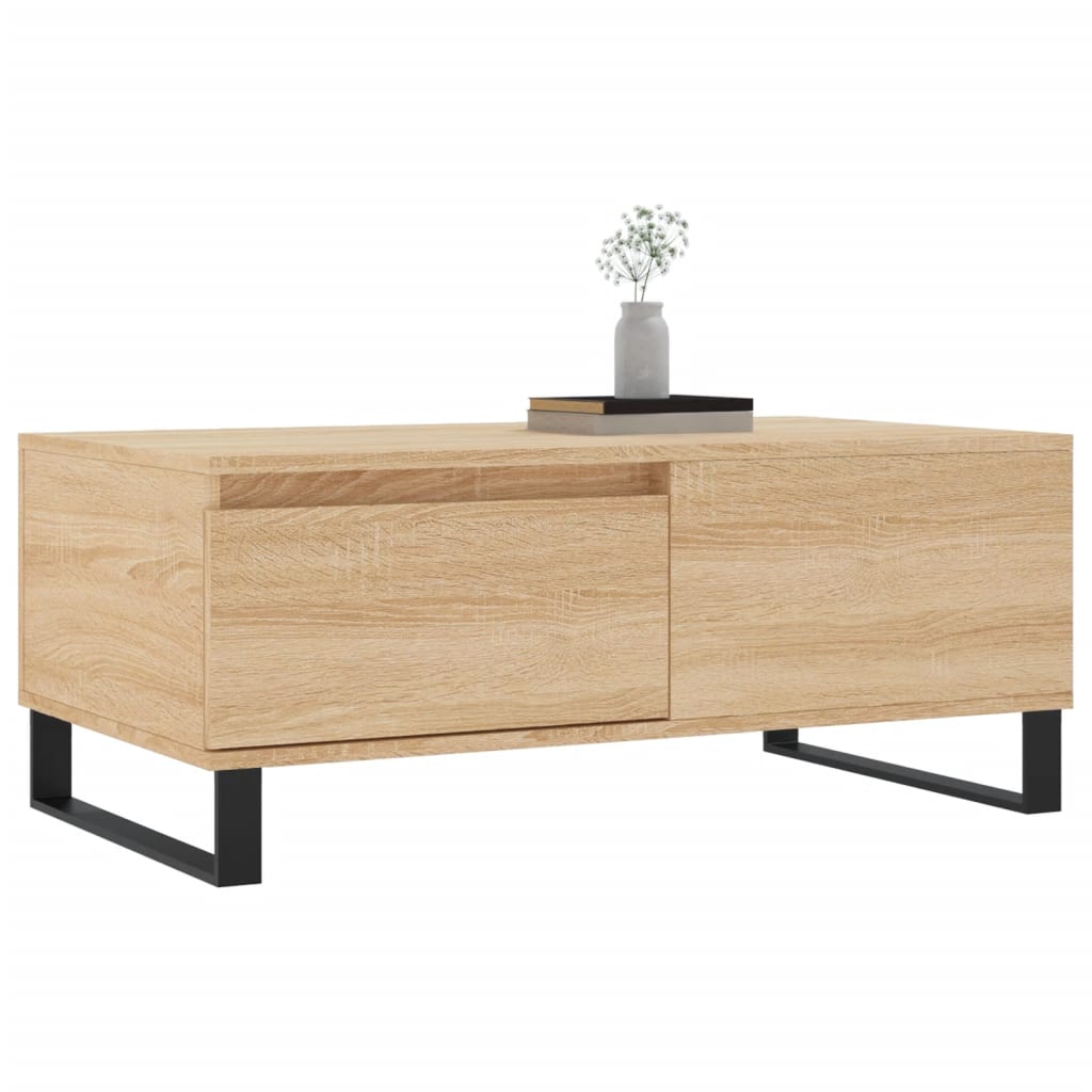 vidaXL Coffee Table Sonoma Oak 90x50x36.5 cm Engineered Wood 4