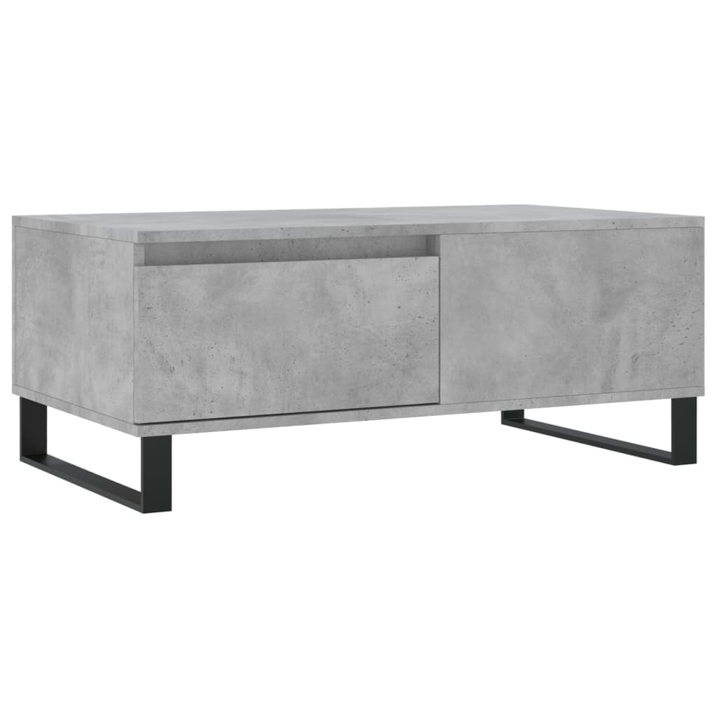 vidaXL Coffee Table Concrete Grey 90x50x36.5 cm Engineered Wood 2
