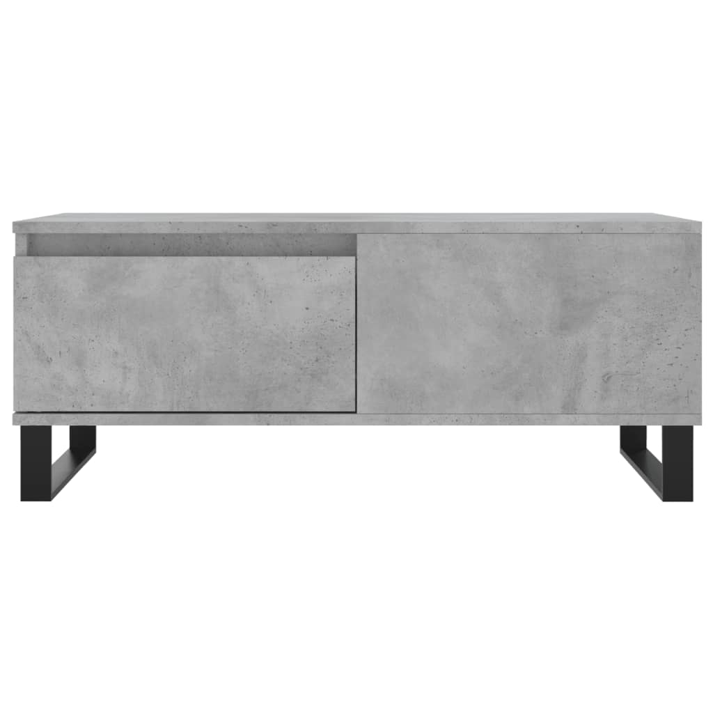 vidaXL Coffee Table Concrete Grey 90x50x36.5 cm Engineered Wood 5
